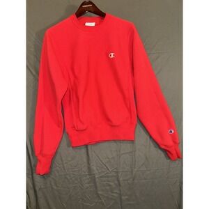 VTG Champion Reverse Weave Sweatshirt Red Pullover Crewneck X-Small Mens Womens‎